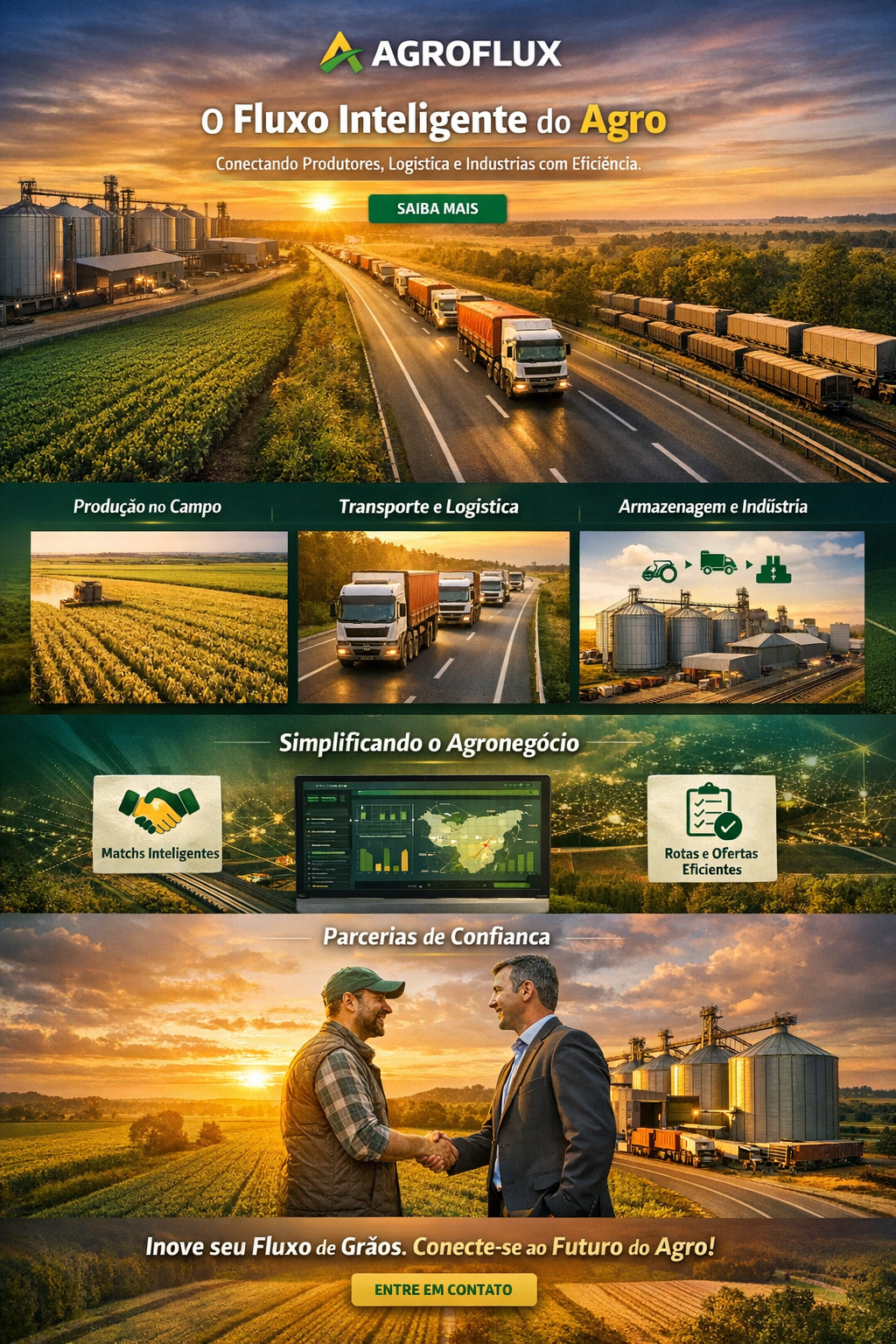 Fluxo logístico de grãos